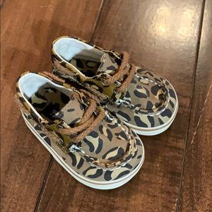 Baby Sperry Cheetah boat shoes